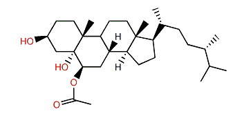 (24S)-Methylcholestane-3b,5a,6b-triol 6-monoacetate